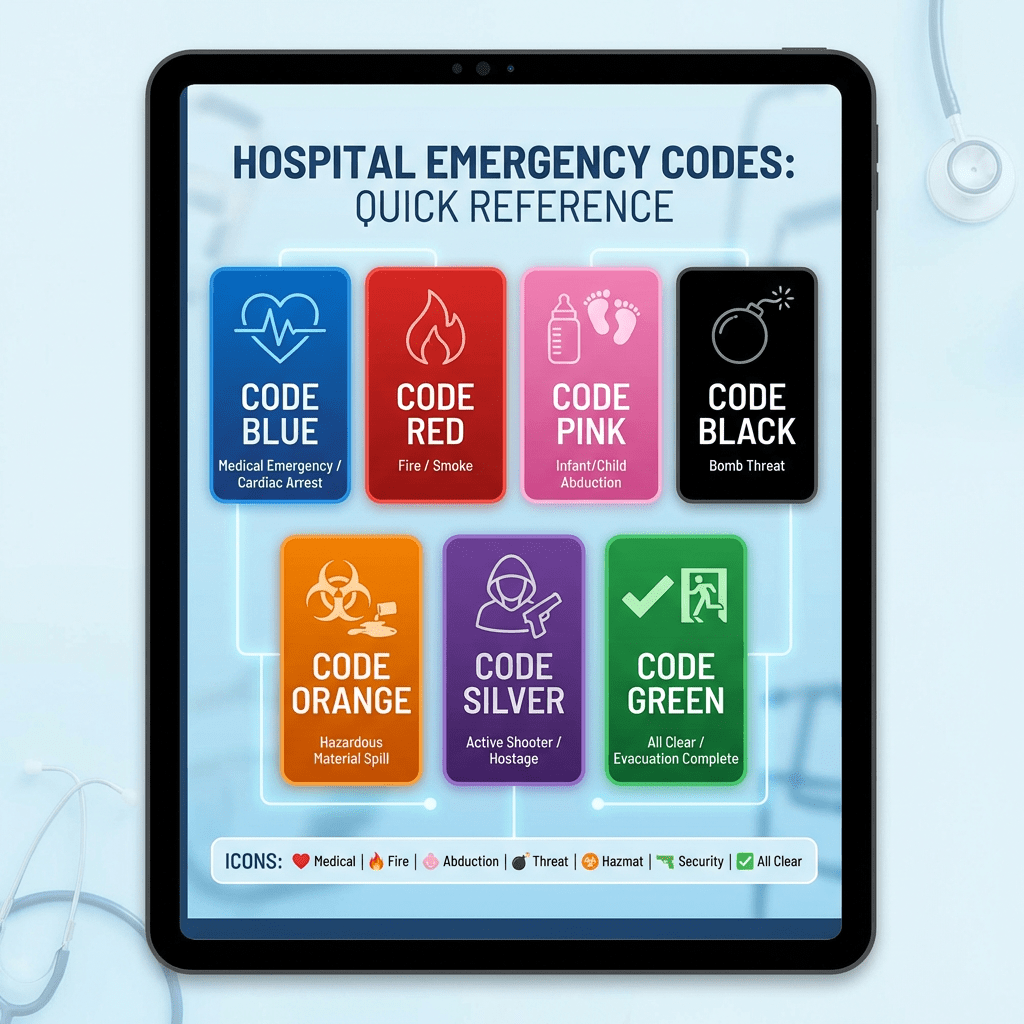 10 Most Common Hospital Emergency Codes and Their Meanings